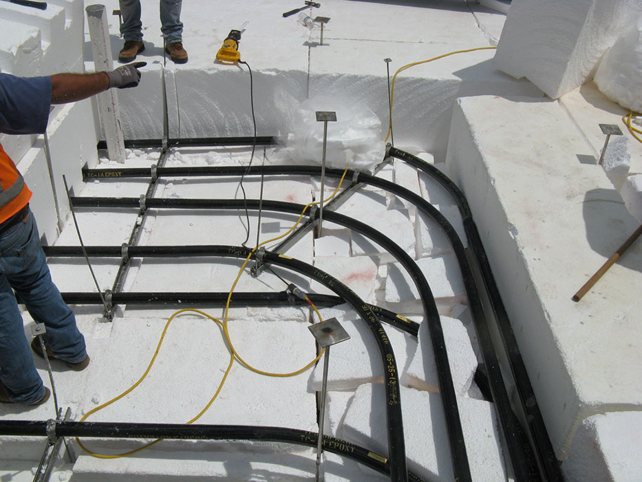 Layers-of-foam-coming-up San Jacinto River Authority - Conroe, TX