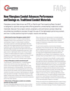 Champion Fiberglass FAQ White Paper