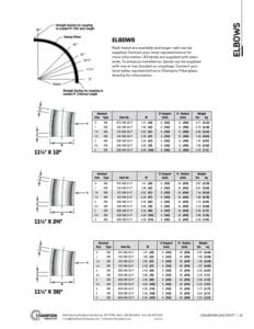 Champion Fiberglass Elbows Catalog