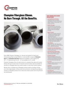 No Burn Through Fiberglass Applications Flyer