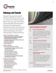 Subways and Tunnels Phenolic Flyer
