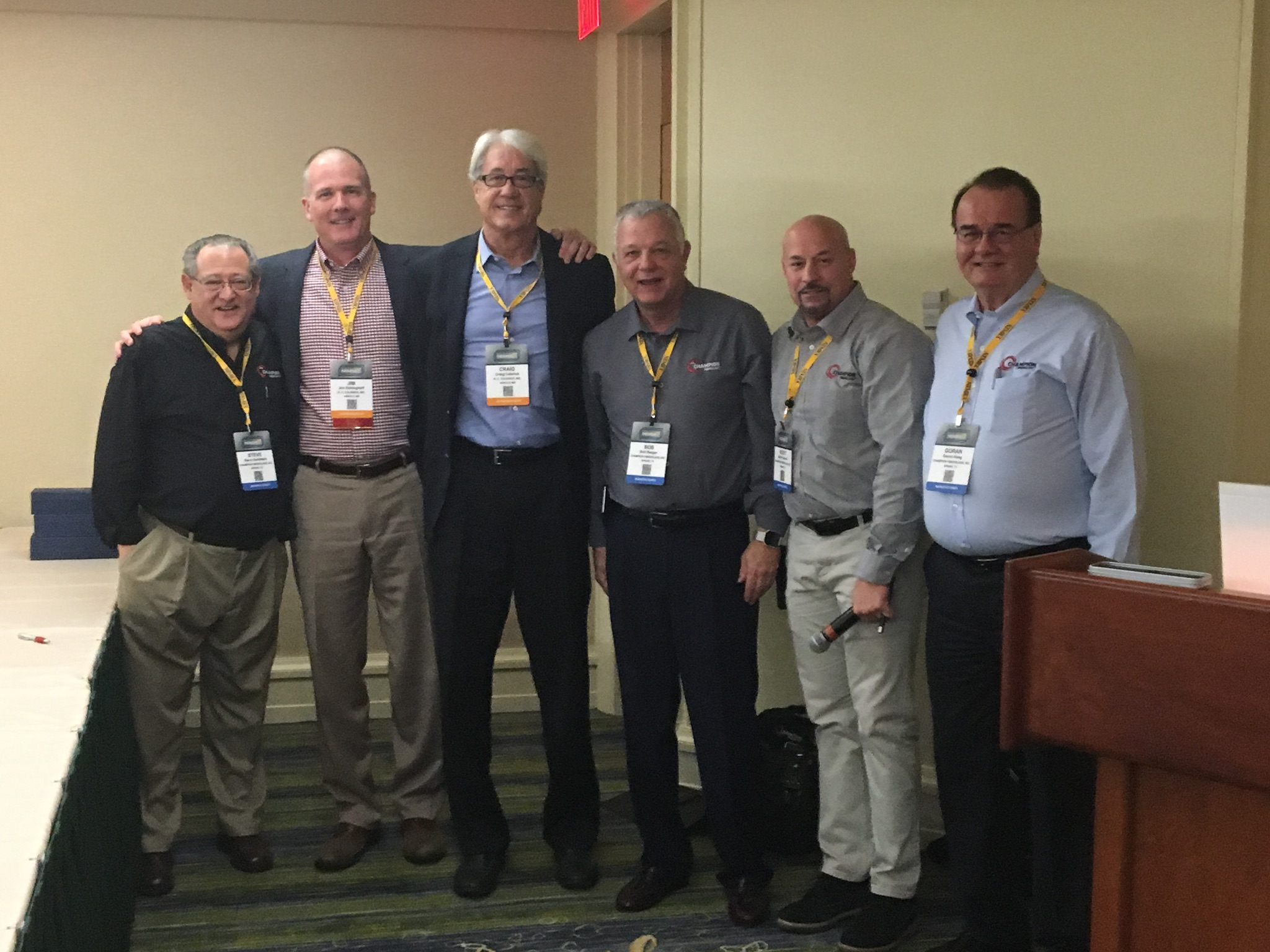 Steve Goldstein, Jim Eldringhoff, Craig Colerick, Bob Reeger, Scott Patchan, Goran Haag