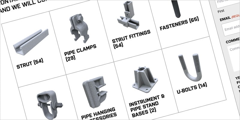 Screenshot of the new Strut Inventory