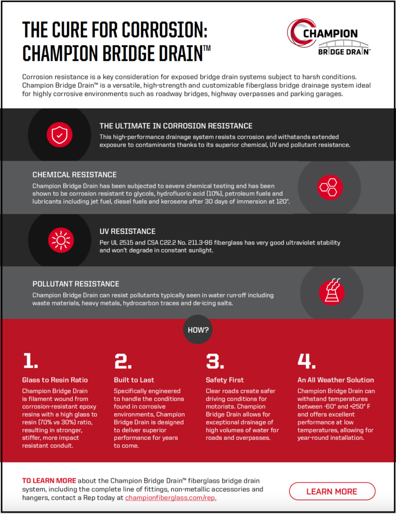 Bridge Drain Corrosion Flyer cover