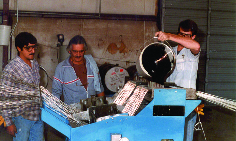 Employees on the manufacturing floor in 1988